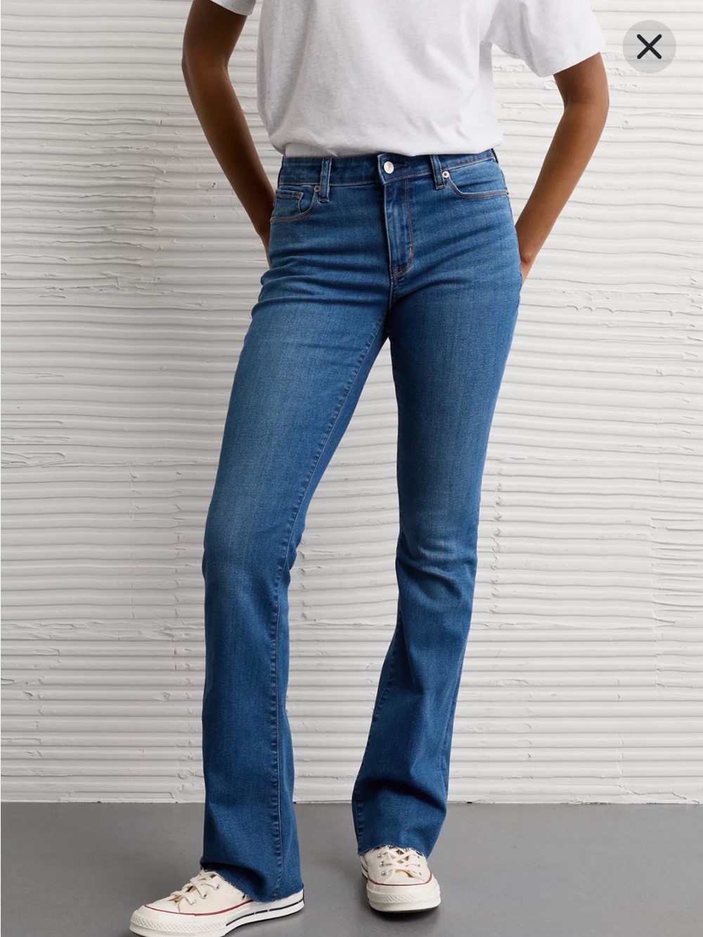 AE Next Level High-Waisted Skinny Kick Jean Size 4 x-short